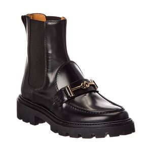 Tod’S Leather Boot, Black